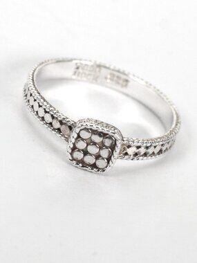 Anna Beck Sterling Silver Classic Dots Ring Size 8.5